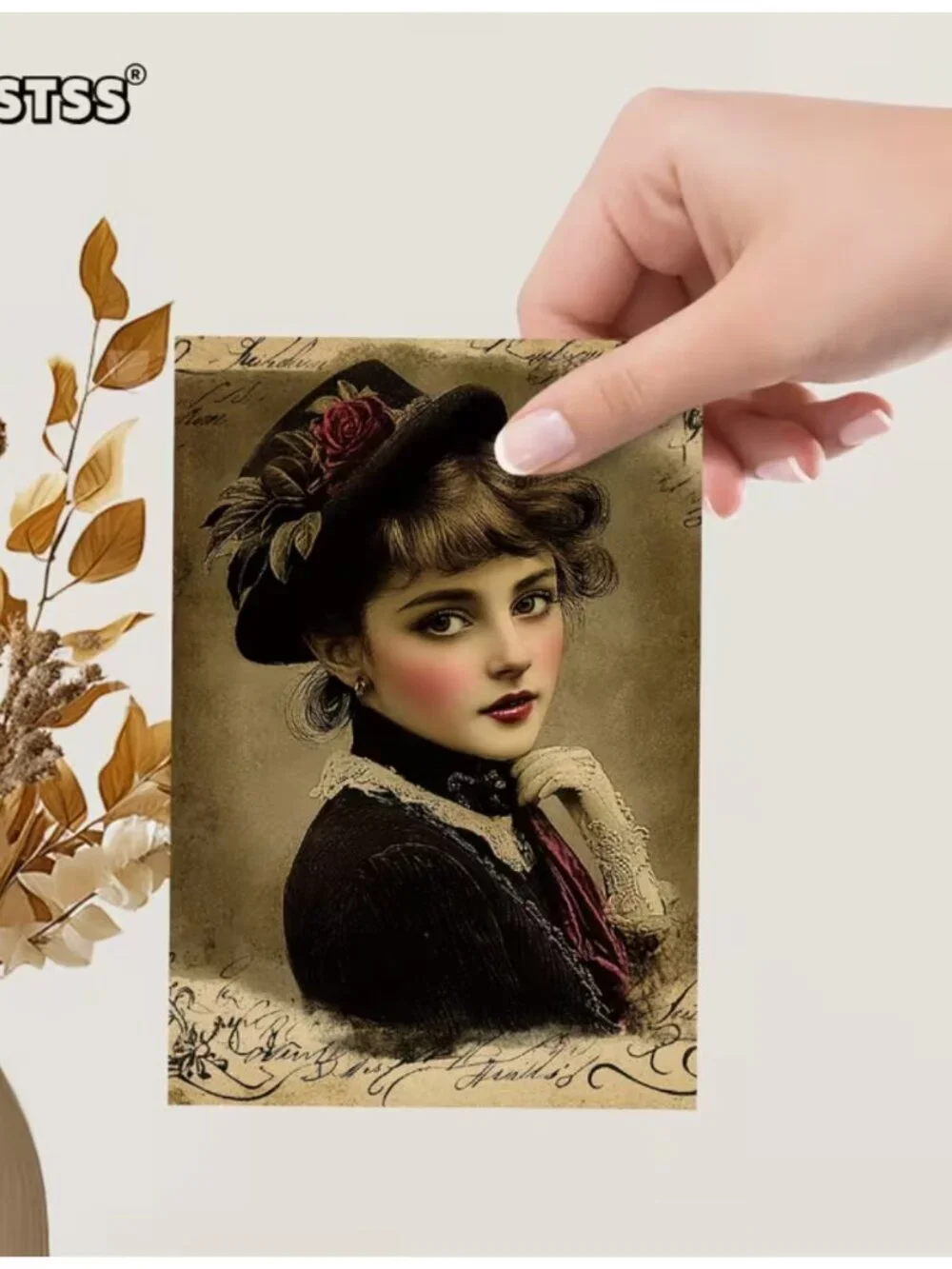 Postcards Vintage Victorian Girls Ladies Double-Sided Scrapbooking Junk Journal